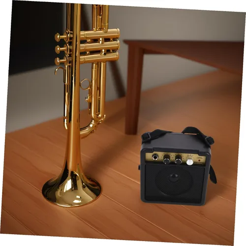 Miniatura 9 de TOYANDONA Mini amplificador de guitarra eléctrica portátil, amplificador de práctica pequeño con sonido nítido y fuerte para guitarras acústicas
