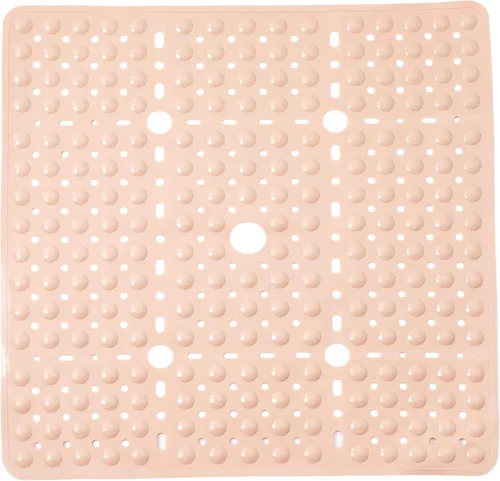 Miniatura 7 de ENKOSI Alfombrilla grande de 27 x 27 pulgadas cuadrada antideslizante para la ducha Alfombrilla antideslizante para cabina de ducha para personas
