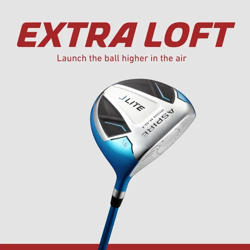 Miniatura 4 de Aspire X-Lite Super Performance Junior Golf Club Set - Right-Handed Kids Golf Set with Driver, Hybrid, 7 Iron, Putter, Stand Bag & Headcovers