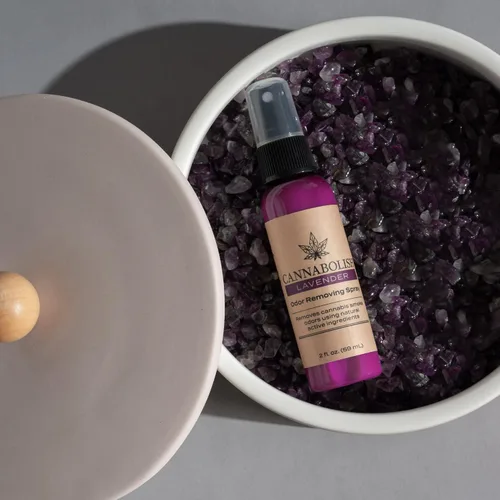 Miniatura 6 de Cannabolish Spray eliminador de olores de lavanda y ambientador, 2 onzas líquidas. Tamaño de viaje