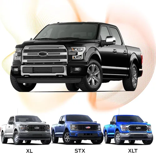 Miniatura 4 de Emblema para portón trasero para Ford F150 F250 F350 Bandera Americana Negra de 9 Pulgadas Emblema para parrilla delantera para emblemas de Ford