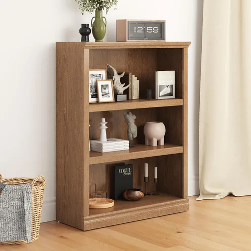 Miniatura 16 de Bevfint Estantería de 43 pulgadas de alto, estantería de 3 niveles, almacenamiento abierto, muebles de interior de pie de 33 pulgadas de ancho