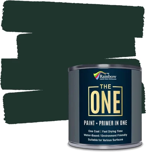 Miniatura 17 de THE ONE Pintura e imprimación todo en uno, negro mate, 8.5 onzas líquidas/250ml, fórmula de 1 capa, decoración fácil de interiores y exteriores
