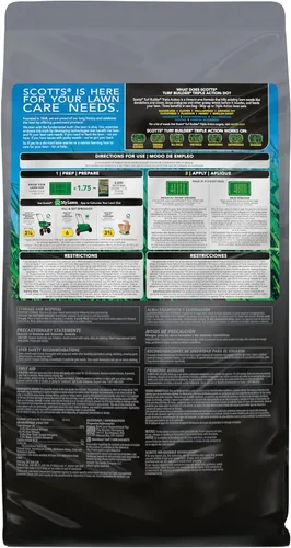 Miniatura 10 de Scotts Turf Builder Triple Action1, combinación de control de malezas, prevención de malezas y fertilizante, 25-0-2, 5,000 pies cuadrados, 14.10
