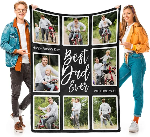 Miniatura 16 de inkArts Mantas personalizadas con fotos para la familia, manta de fotos personalizada, mantas personalizadas con fotos como regalos para Navidad, 8