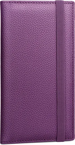 Miniatura 20 de Yarnic Funda para chequera personal, soporte para chequera con soporte para bolígrafo y divisor de plástico transparente integrado para cheques Rosa