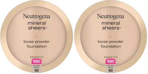 Miniatura 17 de Neutrogena Mineral Sheers - Base de maquillaje ligera en polvo suelto con vitaminas A, C y E, cobertura transparente a media, mejorador del tono