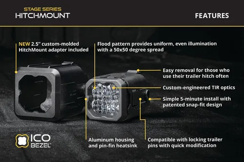 Miniatura 5 de Diode Dynamics Kit de luz de reversa HitchMount compatible con Ford F-150 2011-2014, C1R + Freno