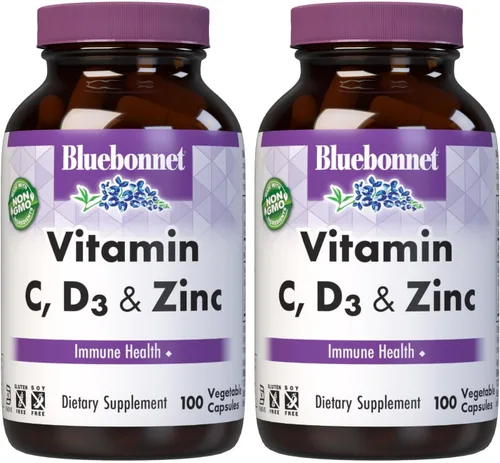 Miniatura 9 de Bluebonnet Nutrición Vitamina C, D3 y zinc, para la salud inmunológica y la función respiratoria*, sin soja, sin gluten, sin OMG, certificado