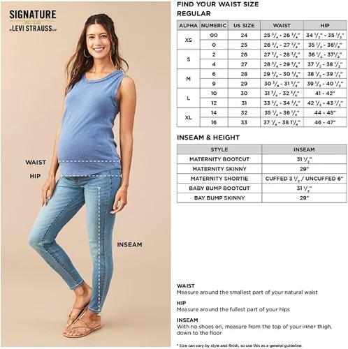 Miniatura 4 de Signature by Levi Strauss Co Gold Label Womens Maternity Bootcut Jeans