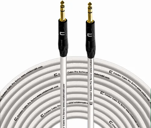 Miniatura 9 de Cable TRS de 1/4 pulgadas, 1/4 pulgadas TRS a 1/4 pulgadas (6.35mm) estéreo balanceado, de conector macho a conector macho para altavoces