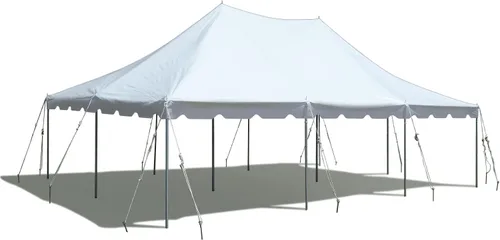 Miniatura 6 de TentandTable Tienda de campaña con toldo de alta calidad de 20 x 40 pies, rojo/blanco/azul, para exteriores, capacidad de 80 a 160 personas