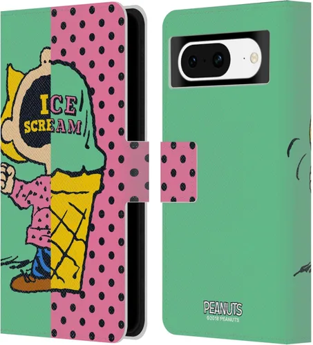 Miniatura 29 de Head Case Designs Officially Licensed Peanuts Snoopy & Woodstock 2 Halfs and Laughs Leather Wallet Case Compatible with Google Pixel 8 Snoopy