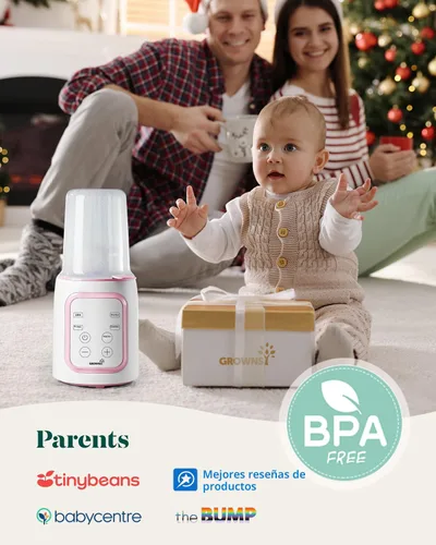Miniatura 6 de Grownsy Calentador de biberones, calentador rápido de biberones para todos los biberones, calentador de leche para leche materna o fórmula, control