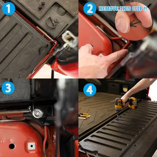 Miniatura 4 de Cerradura antirrobo para portón trasero compatible con Toyota Tacoma 2016-2023 Cerradura de puerta trasera con llaves hechas de aleación de zinc