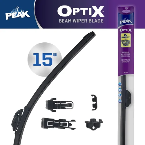 Miniatura 2 de PEAK Optix Beam - Limpiaparabrisas para todo tipo de clima, pieza de repuesto de automóvil, 15 pulgadas, paquete de 1