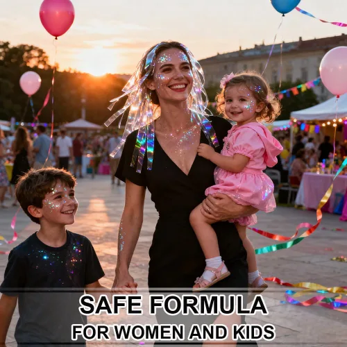 Miniatura 5 de Gel con purpurina para el cabello de cara y cuerpo azul para mujeres y niños, lentejuelas holográficas monocromáticas de sirena, maquillaje