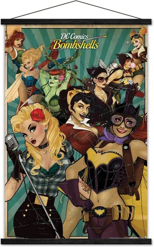 Miniatura 6 de Trends International DC Comics Bombshells - Póster de pared (22.375 x 34 pulgadas)