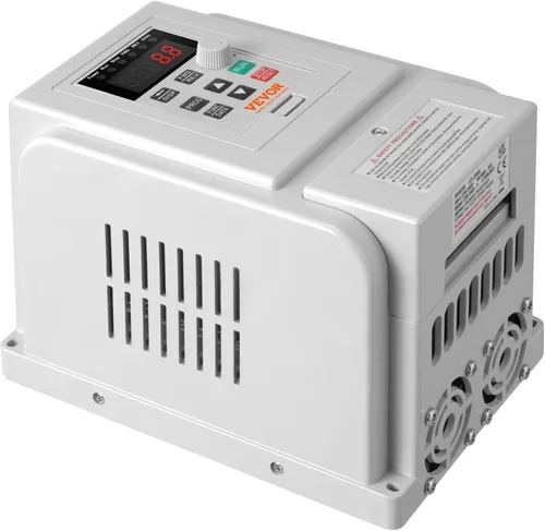 Miniatura 11 de VEVOR VFD 3HP, 2.2KW, 10A, Entrada 1 Fase 220V-240V a Salida 3 Fases 220V-240V Unidad de Frecuencia Variable, VFD 0-400Hz para Control de Velocidad
