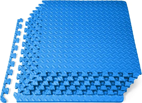 Miniatura 14 de ProsourceFit - Tapete de ejercicio tipo rompecabezas de ½ pulgada, losetas de espuma EVA entrelazadas para gimnasio en casa, para niños, crema, 24 x