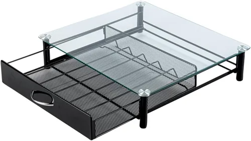Miniatura 2 de Restaurantware Soporte para cápsulas de café de 15.16 x 13.58 x 3.35 pulgadas, organizador de cápsulas de café de hierro para 36 K-Cup, cajón
