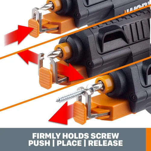 Miniatura 4 de Worx WX255L - Destornillador eléctrico de 4 V, juego de destornilladores eléctricos inalámbricos recargables con 6 brocas, soporte para tornillos