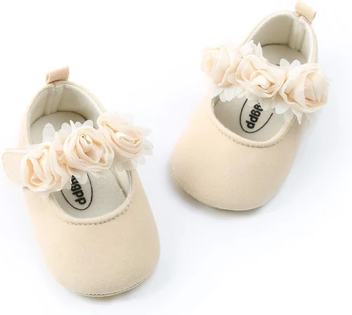 Miniatura 7 de myppgg Zapatos planos Mary Jane para bebé niña, con lazo brillante, vestido de princesa, zapatos de cuna antideslizantes para niños pequeños que