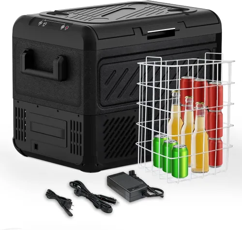Miniatura 11 de SubSun Enfriador eléctrico de 15 L, refrigerador de 12 voltios, congelador portátil 12 V/24 V CC 110-240 V CA, refrigerador de coche para automóvil
