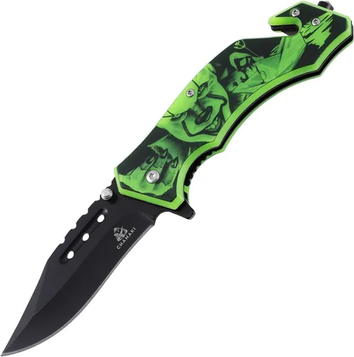 Miniatura 9 de Cuchillo de bolsillo de rescate – Cuchillo plegable manual con mango que brilla en la oscuridad, rompecristales, cortador de cinturón de seguridad