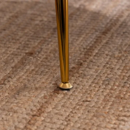 Miniatura 9 de Silla decorativa de terciopelo moderna con patas de metal, acogedora y suave, tapizada, para sala de estar, dormitorio (verde oscuro)