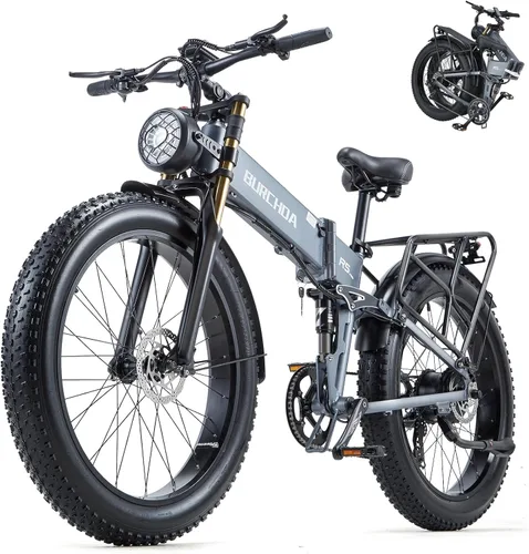 2026 AWD Electric Bike for Adults Dual Motor 5000W/3000W/1500W Peak 40MPH/32MPH Fast Ebike, Up to 70 /90 /160 Miles Long Range, 26" Full Suspension