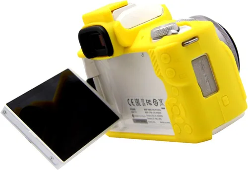 Miniatura 7 de Rieibi Funda de silicona para Canon EOS M50/M50 II, funda protectora de silicona suave para cámara Amarillo