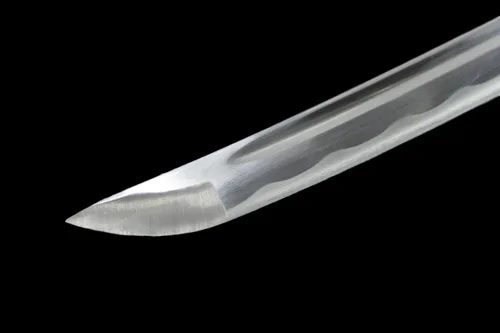Miniatura 6 de Makoto Espada Katana Samurái negra forjada a mano de 41 pulgadas, pintada a mano, vaina negra de alto brillo