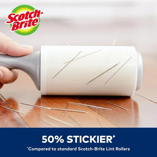 Miniatura 2 de Scotch-Brite Extreme Clean - Rodillo de pelusa resistente, removedor de pelusa avanzado para residuos más grandes, rodillo de pelusa extra adhesivo