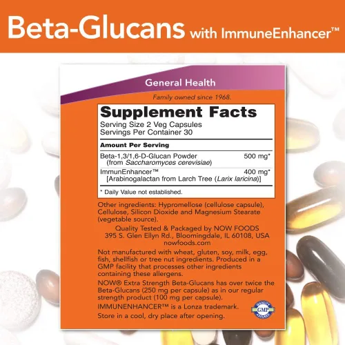 Miniatura 2 de Beta-Glucans con ImmunEnhancer - 60 cápsulas, 2