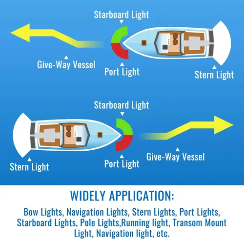 Miniatura 6 de Honoson 4 bombillas LED 90 1004 de repuesto LED marino BA15D bombilla LED para luces de navegación de barcos, luces de anclaje de barco, luces