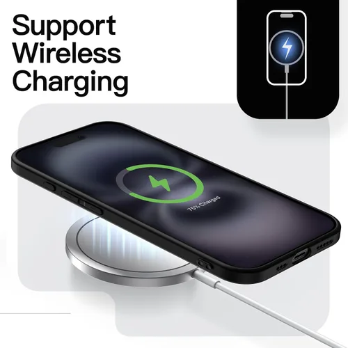 Miniatura 6 de JETech Funda delgada para iPhone 16 de 6.1 pulgadas con protección completa para lente de cámara, ultrafina, ligera, acabado mate, funda protectora