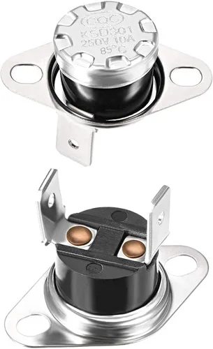 Miniatura 40 de uxcell KSD301 Termostato 104.0 °F/104°F 10A N.C Ajustar interruptor de temperatura de disco rápido para microondas, horno, cafetera 2 piezas