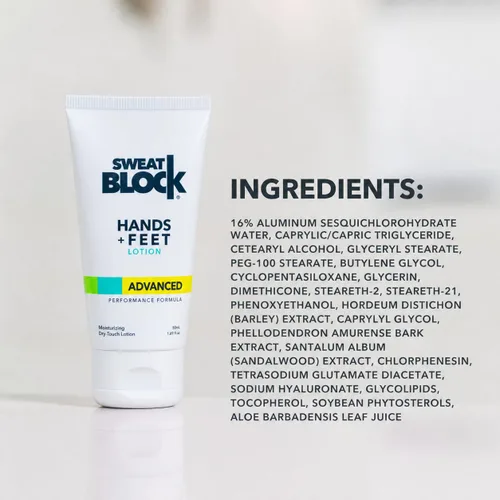 Miniatura 7 de SweatBlock Loción antitranspirante para manos y pies - Fuerza clínica para hombres y mujeres - Ayuda para la hiperhidrosis para detener