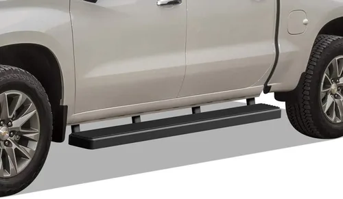 Miniatura 15 de APS Estribos negros compatibles con Chevy Silverado GMC Sierra 1500 2019-2026 Crew Cab y 2500 HD 3500 HD 2020-2026