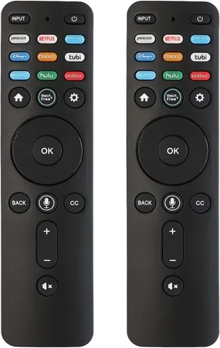 RIVIERA Vizio - Control remoto por voz para todos los televisores inteligentes VIZIO compatibles con D, E, M, P, V, serie PX con micrófono, sin