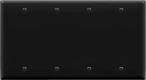 Miniatura 22 de Enerlites Cubierta de Dispositivo en Blanco Placa de Pared, Acabado Brillante, Tamaño 4-Gang 4.50" x 8.19", Policarbonato Termoplástico Irrompible