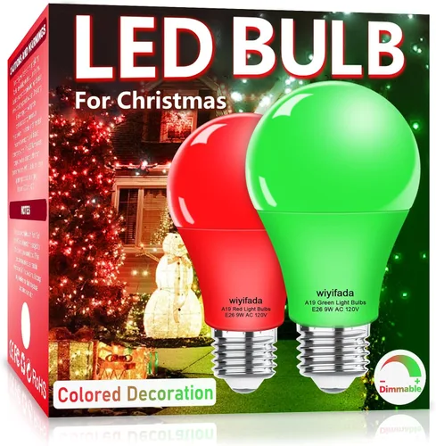 Miniatura 25 de Bombillas LED de 3 Vías Paquete de 2, Bombillas de 3 Vías 30 70 100 Blanco Suave 3000K, Base Media E26 A19 Bombilla de Tres Vías, Bombilla