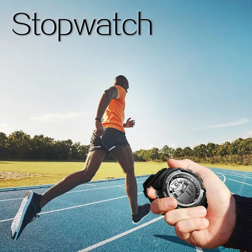 Miniatura 3 de Reloj de buceo deportivo impermeable de 100 ATM para hombres y niños, reloj de natación con cronómetro, cronógrafo, alarma, calendario, cuenta