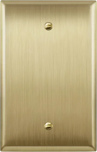 Miniatura 19 de LIDER Placa de Pared de Metal en Blanco, Cubierta de Tomacorriente en Blanco de Acero Inoxidable, Resistente a la Corrosión, Tamaño Mediano 1-Gang