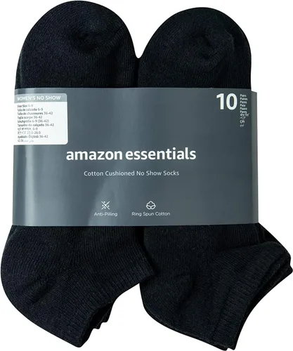 Miniatura 3 de Tienda Essentials Calcetines deportivos de algodón para mujer, ligeramente acolchados
