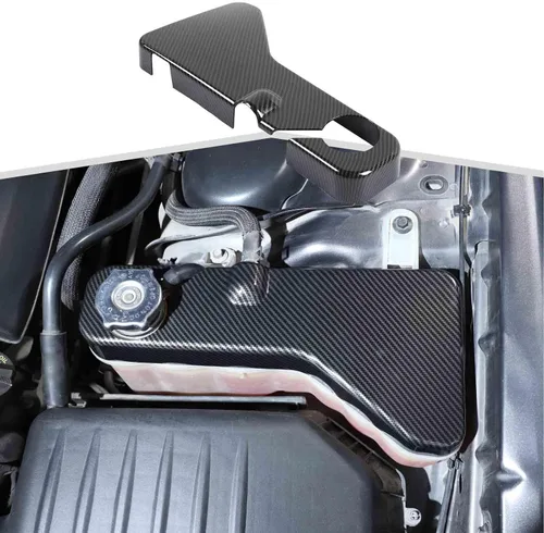 Miniatura 8 de Cubierta de tanque de refrigerante y moldura del motor compatible con Dodge Charger 2011-2023, para Dodge Challenger 2011-2023, para Chrysler 300c