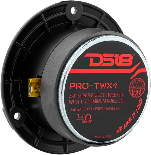 Miniatura 7 de DS18 PRO-TWX1 Super Tweeter de 1" con Marco y Diafragma de Aluminio, 240W Máx, 4 Ohms, Crossover Incorporado - Los Tweeters PRO son los Mejores