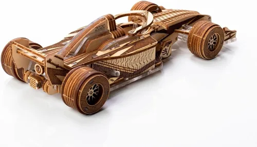 Miniatura 5 de Modelos Veter Mecánicos Madera y Plástico Rompecabezas 3D Racer V3 Fórmula Uno F1 Racing Car Self-Assembly Set