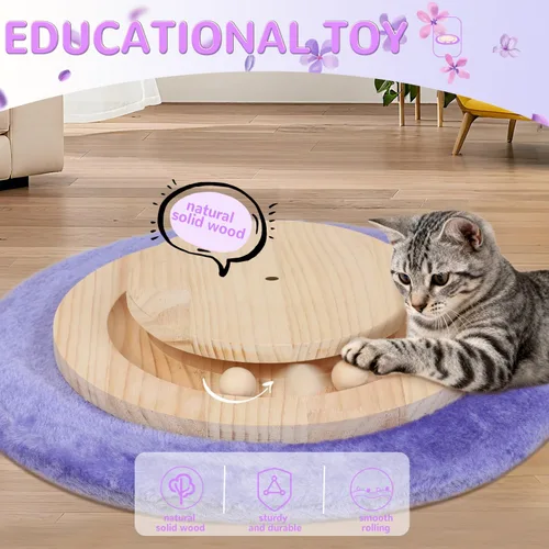 Miniatura 3 de Poste rascador para gatos de interior para adultos grandes, poste vertical de 45 pulgadas de alto con poste de sisal de 3.5 pulgadas de diámetro